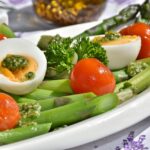 meal, asparagus, dish